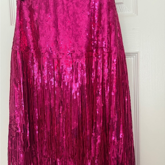 Anthropologie Fuchsia Sequin Maxi Skirt - Picture 14 of 14